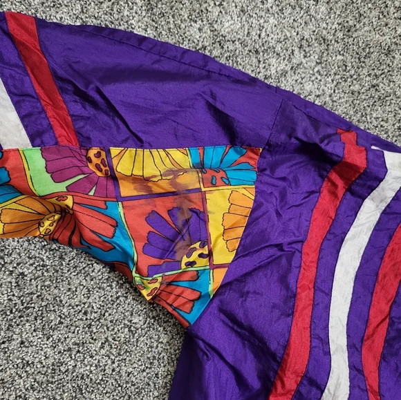 Vertical Active Purple Vintage Windbreaker Size XL(16) - Picture 6 of 12